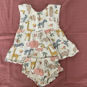 Safari dress and bloomer set